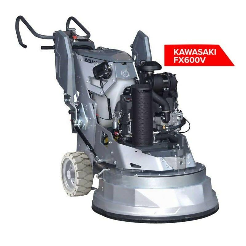 S7 THREE HEAD 3X13.2"(335MM) PLANETARY GRINDING AND POLISHING MACHINE WITH KAWASAKI FX600V 603CC PROPANE ENGINE WIDTH 30"(77CM) L30GS7