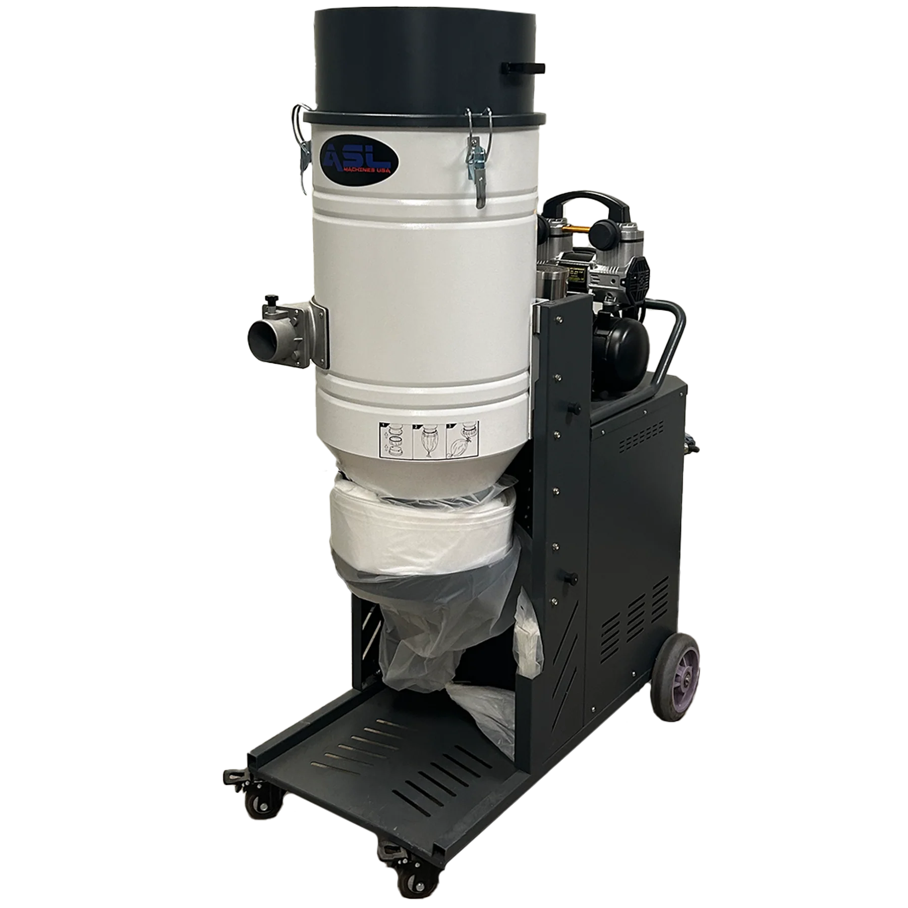 ASL 220V VACUUM TURBINE VACUUM WITH SELF-CLEANING TECHNOLOGY CFM: 450