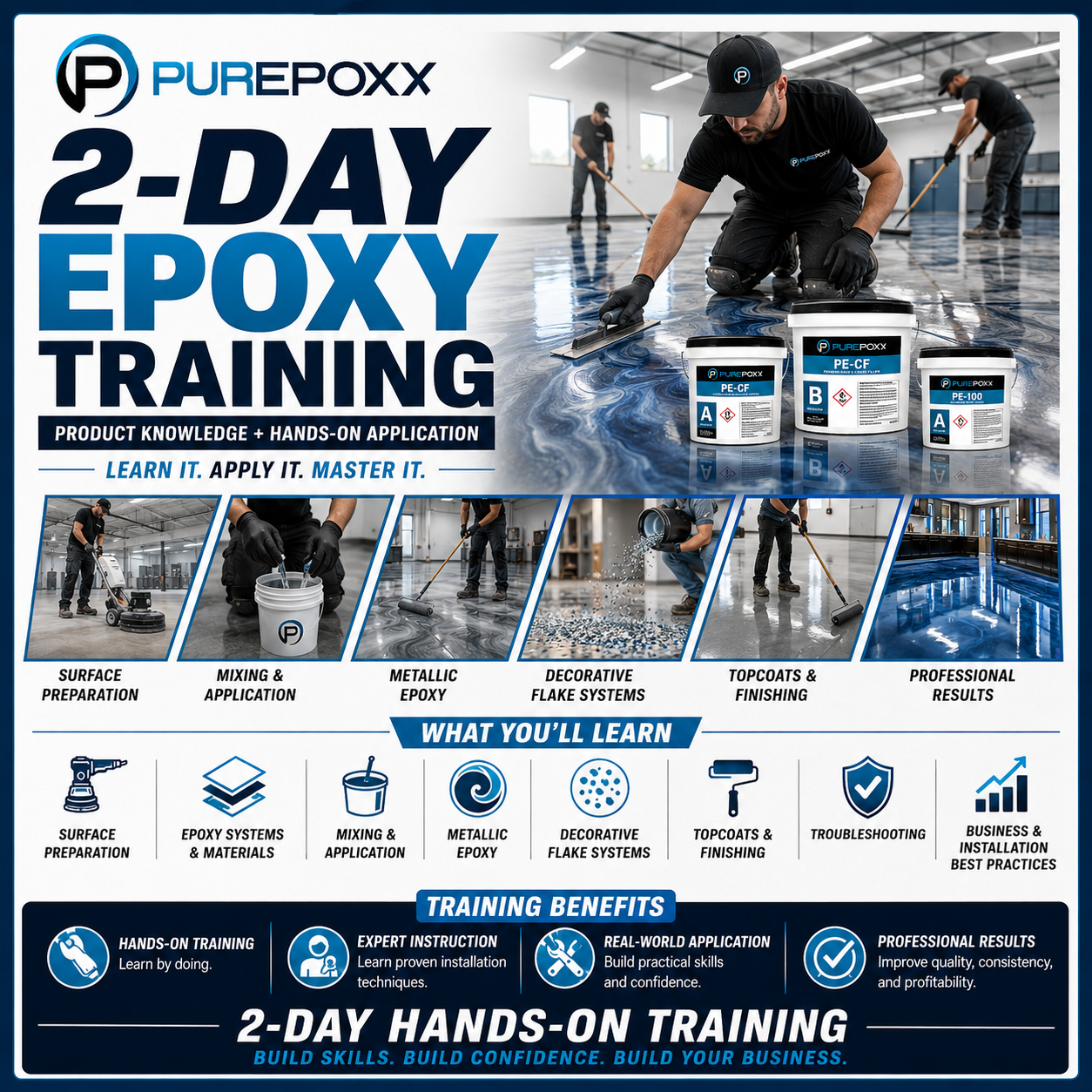 PurEpoxy 2-Day Epoxy Flooring — Product & Hands-On Training