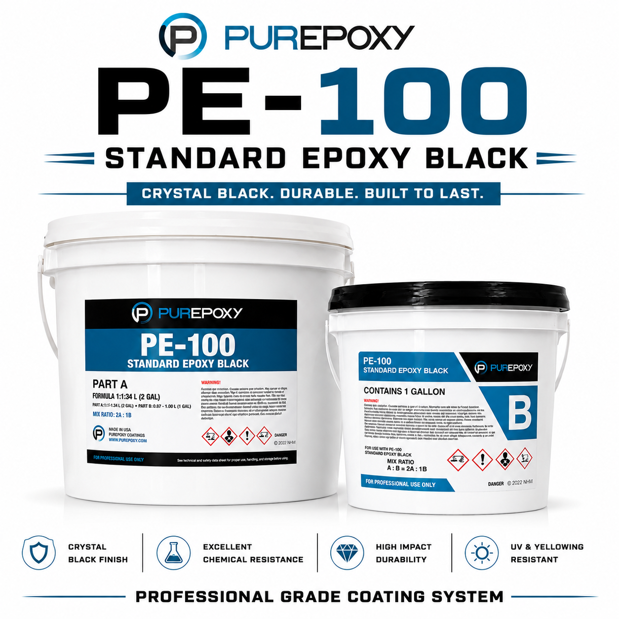 PE-100 Standard Epoxy - Black
