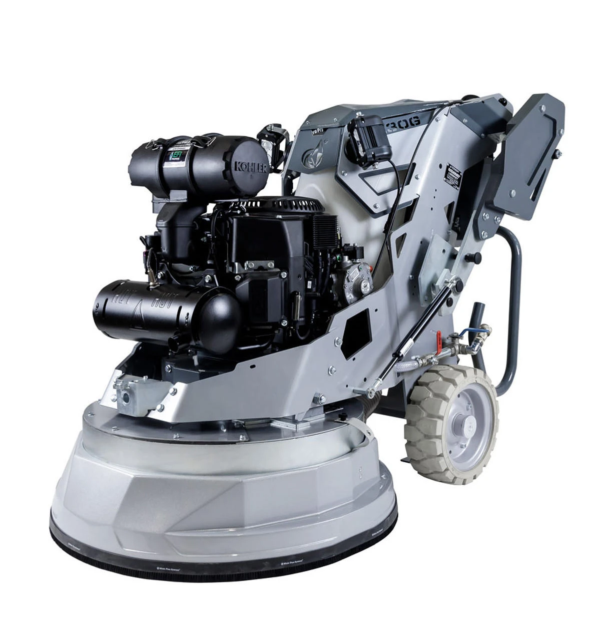 L30GKS7 THREE HEAD 3X13.2"(335MM) PLANETARY GRINDING AND POLISHING MACHINE WITH KOHLER PCV740 747CC PROPANE ENGINE WIDTH 30"(77CM) L30GKS7