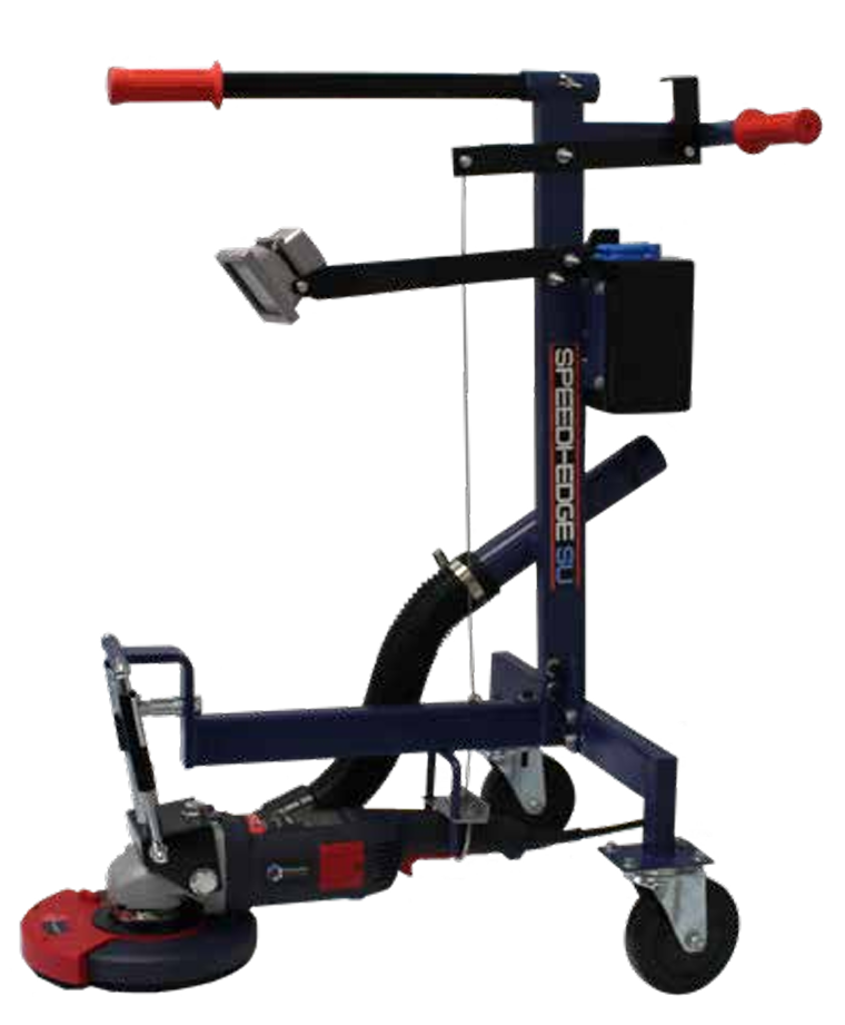 SPEEDI EDGE STANDUP FRAME FOR EDGE GRINDING WITH HGX-7 HAND GRINDER, HGX-SHROUD-7, AND DT-CW-7-12SEG-T DPSEMX-SU-KIT