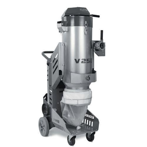 25E VACUUM, 1PH X 115V, 19.5AMPS; 3.4HP/2.5KW ;286 CFM, 81 WATER LIFT, D63 (63MM/2.5IN) X 10M/32FT ANTI STATIC MAIN HOSE; CAMLOCK; LONGOPAC; 1 CONICAL